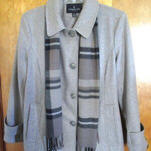 Women's London Fog Winter Jacket with Scarf
